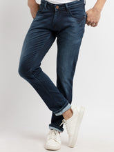 Status Quo Mens Slim Fit Washed Denim